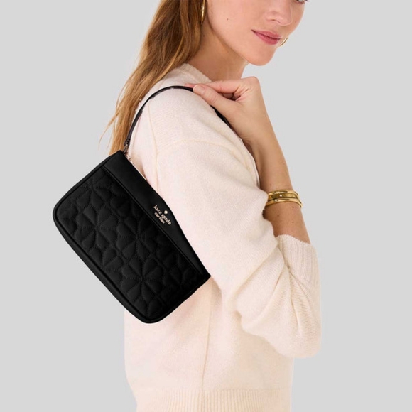 Kate Spade Black Quilted Convertible Wrislet - Picture 4 of 5